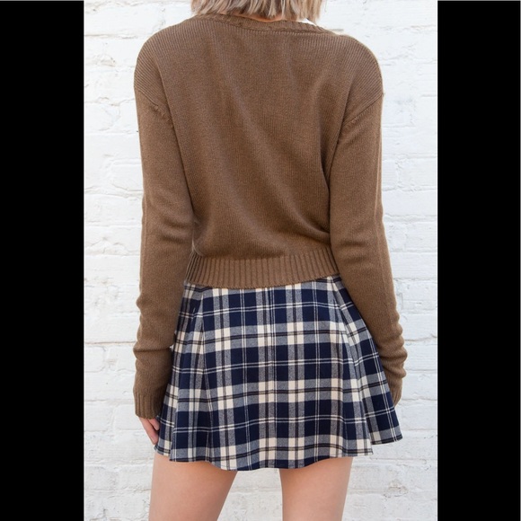 Brandy Melville brown billie cardigan sweater - Picture 3 of 6